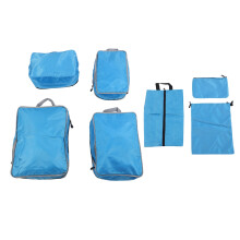Cubi di compressione per imballaggio con doppia cerniera, tessuto di alta qualità - Borse organizer salvaspazio per bagagli essenziali da viaggio,