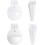 Creative Vertical Planters Wall Mounted Plastic Pots For Indoor Greenery Transparent Cone 5