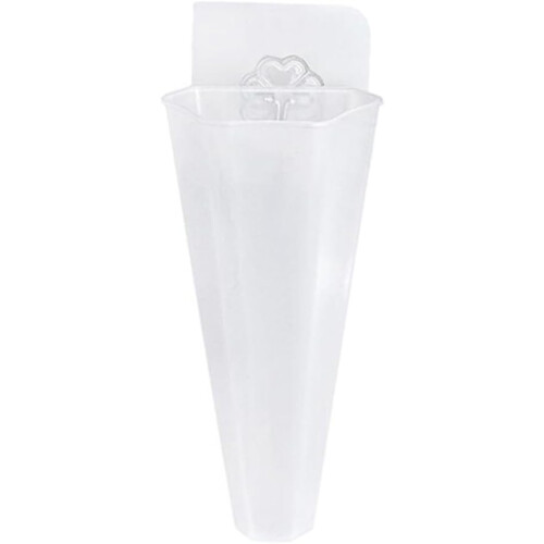 Creative Vertical Planters Wall Mounted Plastic Pots For Indoor Greenery Transparent Cone 1