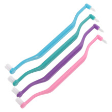 4 Pieces DoubleHeaded Toothbrushes for Oral Hygiene and Interdental Cleaning, Ergonomic for Precise Care of Sensitive Teeth