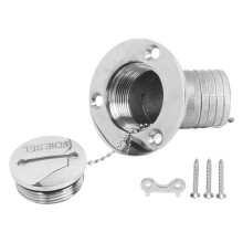 Tapones con y sin llave para una seguridad personalizable, superficie pulida para un aspecto refinado, tapón de llenado de combustible marino con