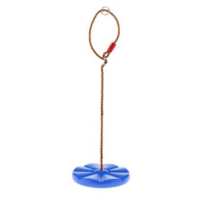 Gartenschaukel-Zubehör, robuste Scheibenschaukel mit Kletterseil, Spielgerät für Kinder im Freien, höhenverstellbar und einfach zu montieren