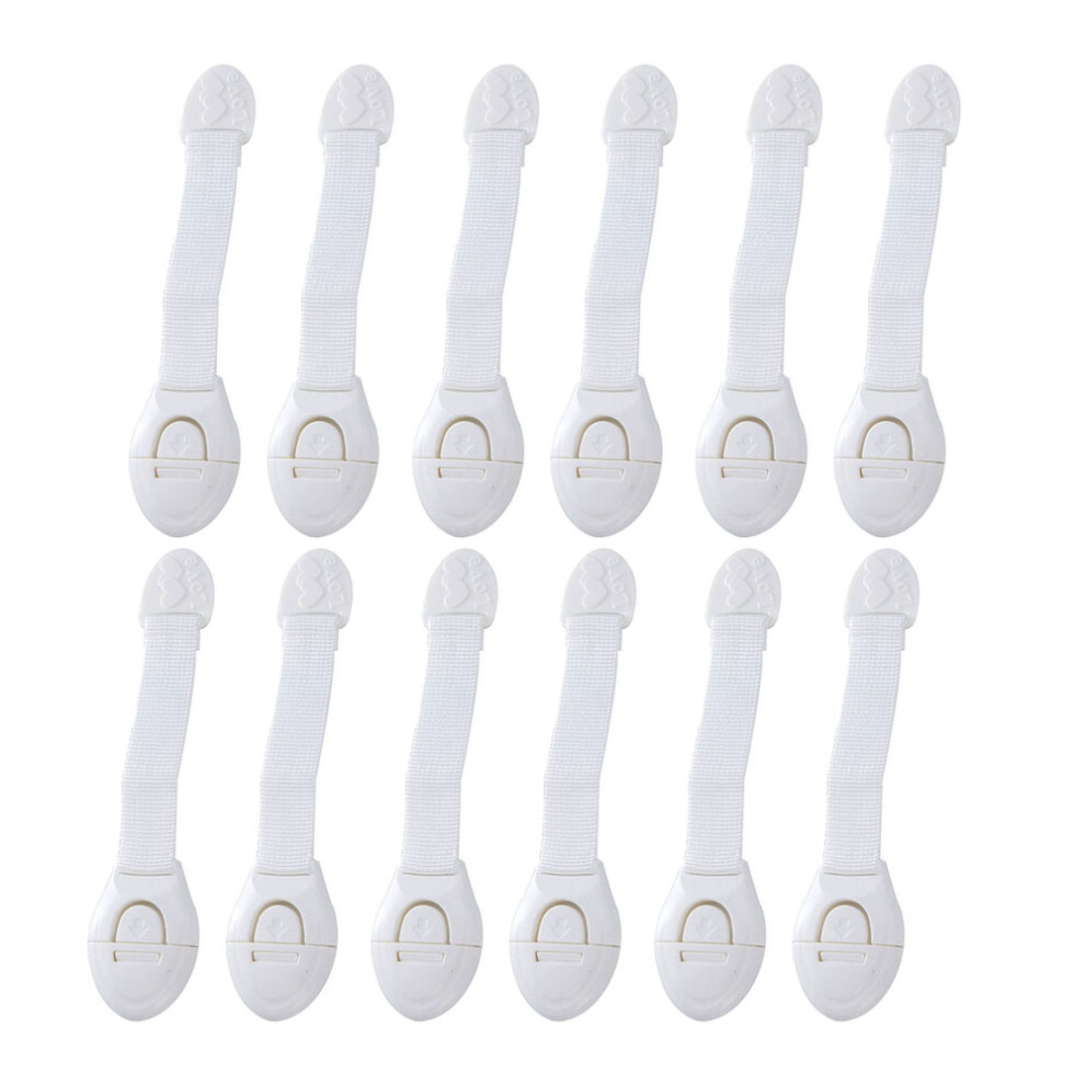 Child-Proof Locks, Adaptable to Various Sizes, One-Handed Operation, Strong Adhesive for Secure Attachment, Baby Safety Locks for Cabinets, Drawers, A