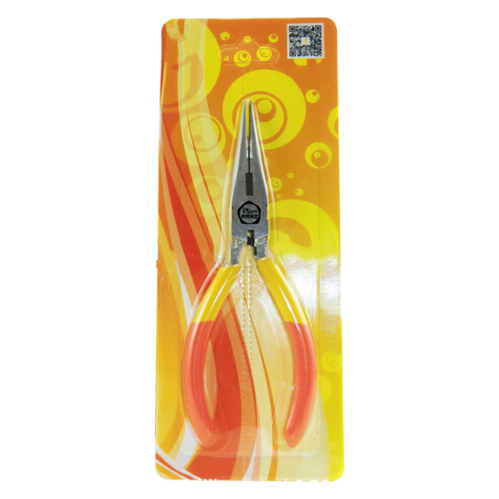 Needle Nose Pliers 4.5 Inch, Serrated Jaw, Twocolor Handle, For Crafting And Fixing Tasks 9001264438968