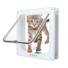 Cat Flap, Dog Flap, 4Way Magnetic Closure for Cats, Dog Cat Pet Door Flap