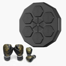 Boxing Machine Wall Mounted 15.7Inch Smart Music Boxing System Punching Pads And BuiltIn Percussion Sound Effects