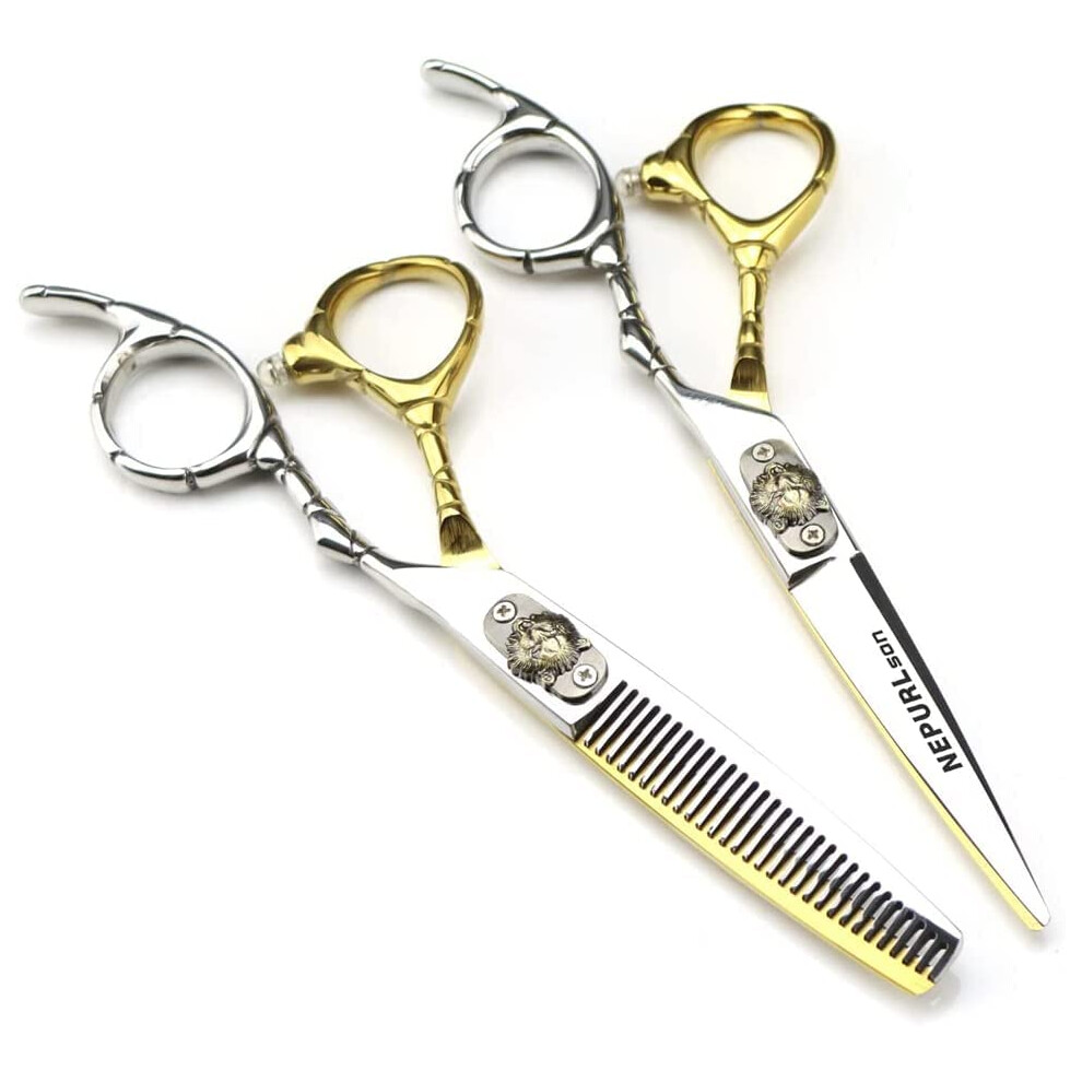 6.0inch Barber Hair Scissor Set  Professional Hair Trimming, Shaping, Thinning Kit