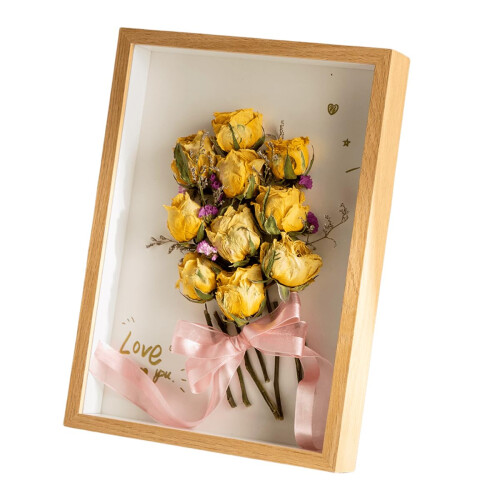 Shadow Box Frame 3D Display, Wooden Deep Box Frame, 6 X 4 Inch (15.3 X 10.3 cm)