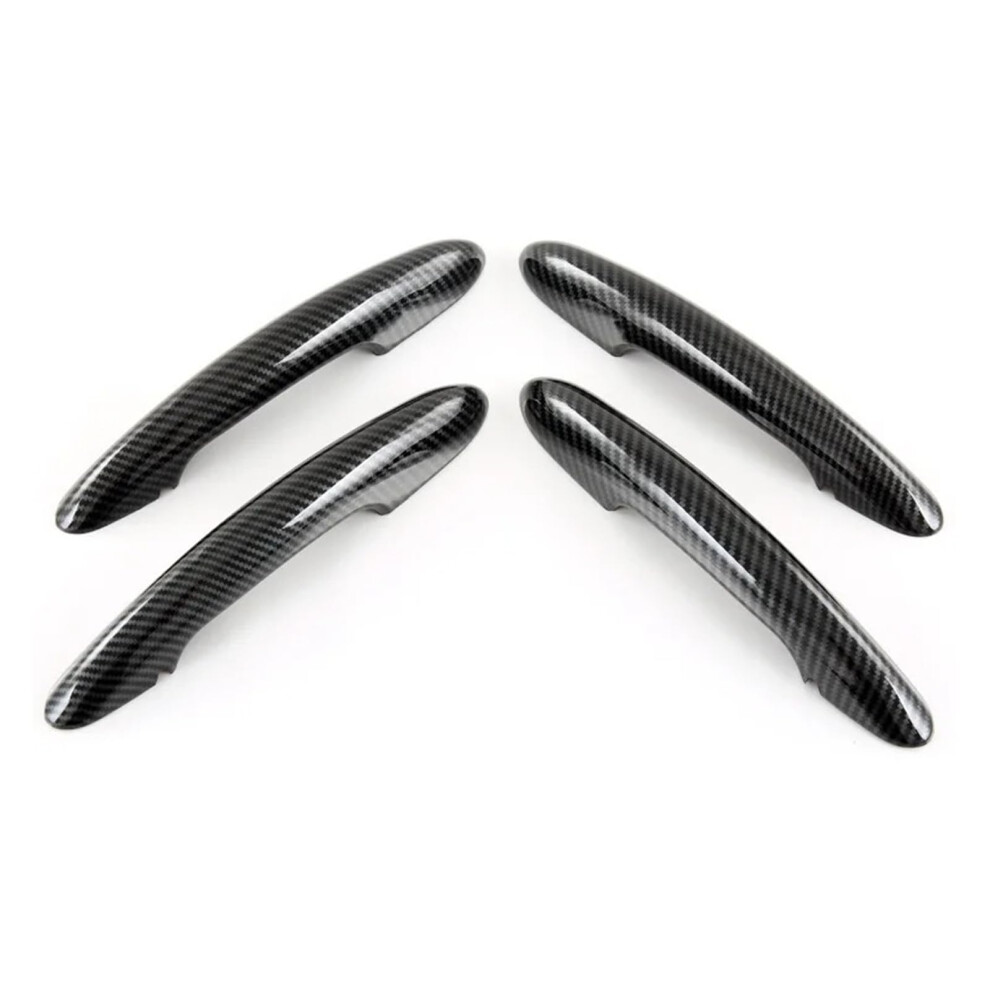Car Outer Door Handle Compatible With F54 F55 F56 F57 F60 Carbon Fiber Look Decorative Strip 9323874540535