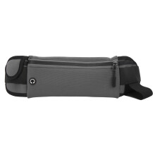 Riñonera para correr, riñonera ajustable resistente al agua, bolso de cintura ultrafino y transpirable con tira reflectante, sin rebotes, riñonera