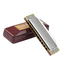 10hole 20note Blues Harmonica Tuning Melodica Harmonica Key of C with Storage Case for Beginners Musical Gift