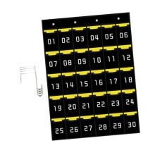 Pocket chart classroom phone organizer, numbered, reusable storage pouch, hanging organizer with 30 pockets