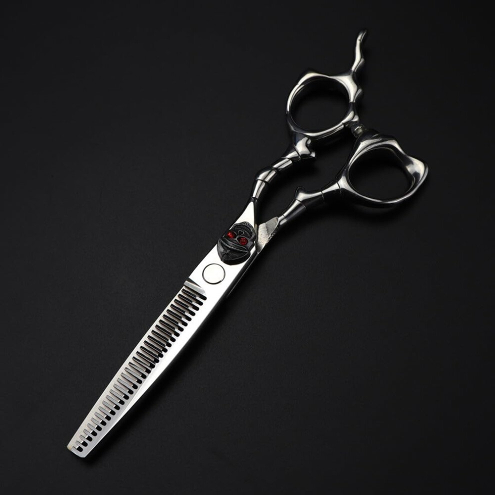 Hair cutting scissors, 6inch, professional Japanese 440C steel skull scissors, hair cutting scissors, thinning scissors, barber scissors thinning
