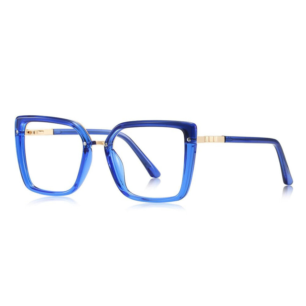 Light Square Reading Glasses For Men And Women, Antiblue Antifatigue, Weight 3.5X