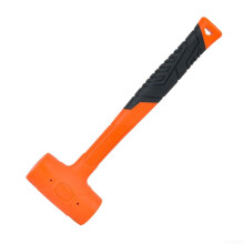 Spark Resistant Dead Blow Rubber Hammer With Steel Shot Core 0.5 Lb Comfortable Checkered Grip Minimal Rebound