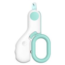 LED Light Cat Nail Clipper Mini, Ergonomic Design and Adapted Shape for Precise Trimming, Complete Care Kit with File for Small Pets (Pink)