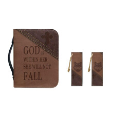 Bible covers with leopard print for women and girls, large Bible covers for men, durable leather, 2 packs, XL size.