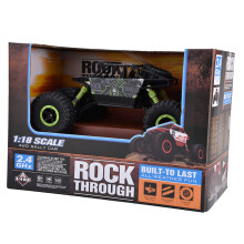 Monster truck fuoristrada 4WD rosso in scala 1/18, ammortizzatori indipendenti con forte capacità anti-interferenza per un gioco senza fine.
