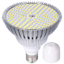 Lâmpada de cultivo de 20W com espectro completo, brilhante e eficiente, com alto PPFD para plantas de interior, base E26 versátil e construção