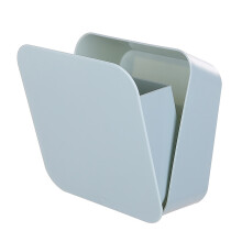 Avskildhetsskyddande behållare för bindor, väggmonterad förvaringslåda för feminina produkter (14 x 12 x 6 cm, blå)