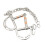 Ιππικό αξεσουάρ D Ring Snaffle Bit με αλυσίδα, ελαφρύ σε βάρος, φορητό σχεδιασμό για στόμα 5