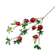 Compositions florales à faire soi-même, branches de grenade artificielles, fruits décoratifs réalistes pour une décoration joyeuse à la maison,