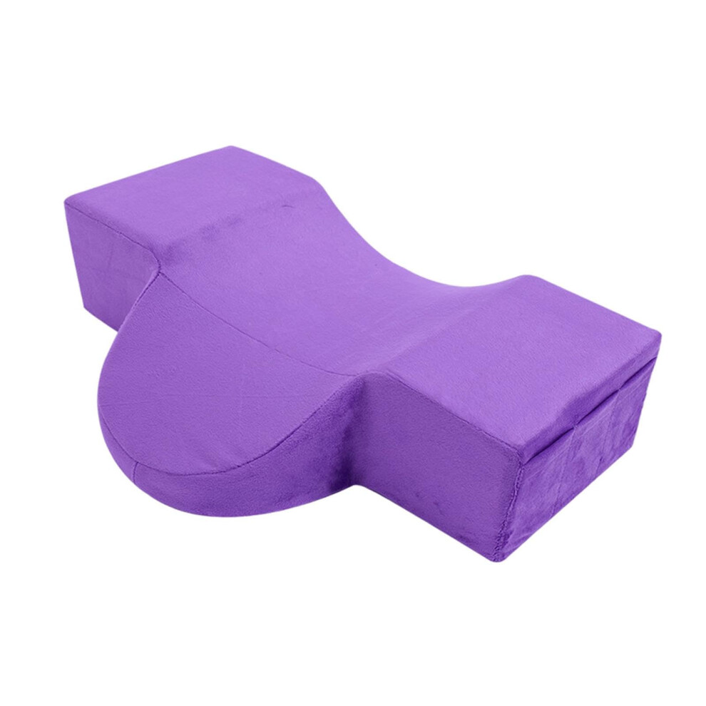 U Shape Eyelash Extension Pillow Memory Foam Eyelash Groove Cushion Violet Home Utility Minimalist Lash Cushion
