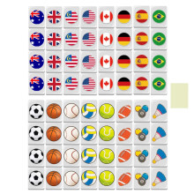 Strandspiel Mahjong Set  FlagThemed Mahjong Tiles with National Patterns  Family Activity and Travel Game for Evenings