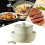 NonStick Cookware Set Induction Cookware Set With Detachable Handle Cream White Pans 5