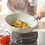 NonStick Cookware Set Induction Cookware Set With Detachable Handle Cream White Pans 2