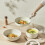 NonStick Cookware Set Induction Cookware Set With Detachable Handle Cream White Pans 4