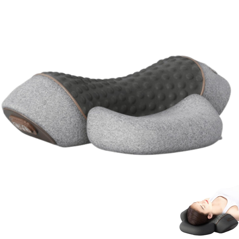 Smart Cervical Pillow Neck Massager 3In1 Cervical Pillows Traction With Heating Grey