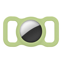 Silicone Case for Airtag Dog Collar Holder GPS Tracking Pet (Green)