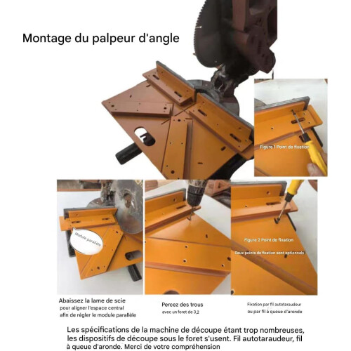 Miter Saw Cutting Guide 45 Degree Angle, Precision Woodworking Accessory For Door And Window Frames 2