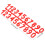 Number case for beekeeping, red, for beekeeping, numbers, digital card display board 5