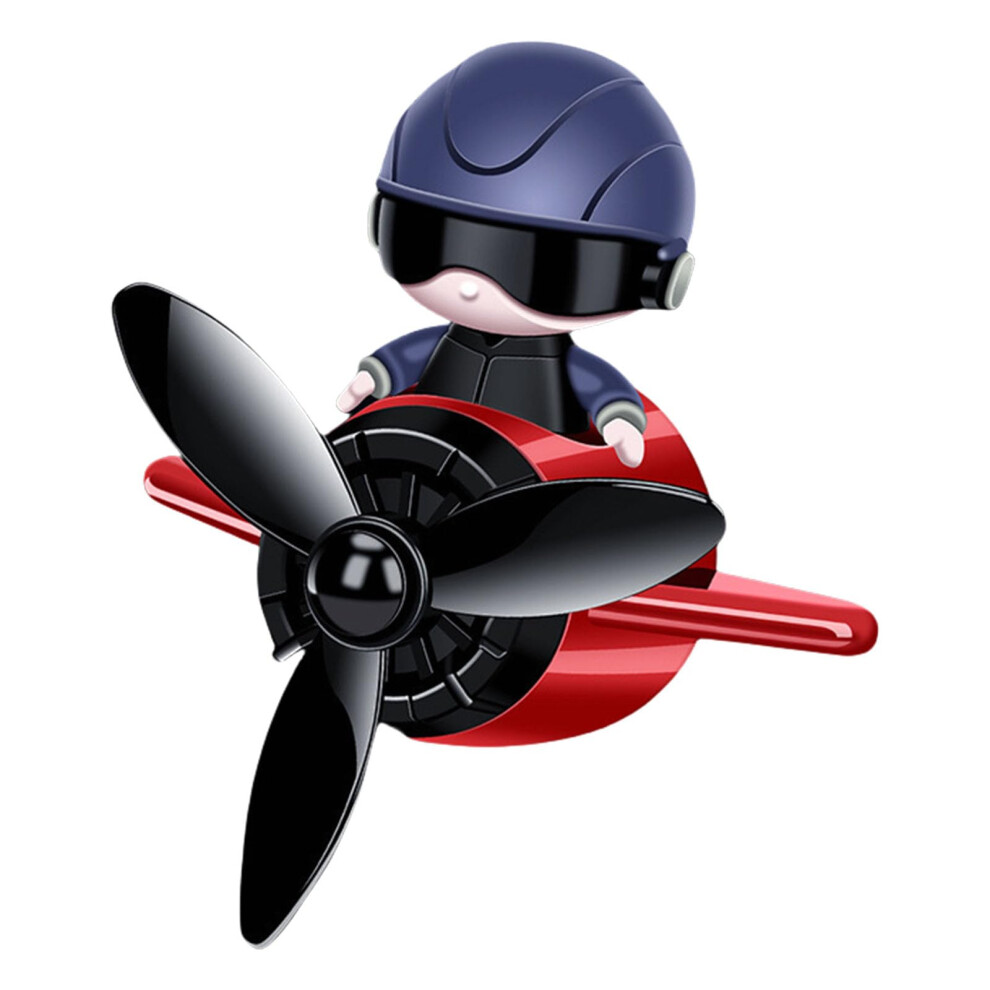 Red Cartoon Auto Car Air Freshener Vent Clip With Rotating Propeller Vehicle Decoration Aromatic Accessories