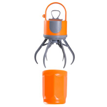 Pooper Scooper for Dogs 6Claw Waste Grabber Bag Dispenser With Orange Color For Small Medium Large Breeds Camping