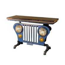 Masă consolă industrială, stil vintage, rășină, decor pentru casă, masă consolă îngustă, calitate durabilă, cadou perfect pentru