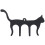 Cat Shaped Tin Holder  Adjustable Music Sheet Stand, Cat Design Met Black 1