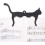 Cat Shaped Tin Holder  Adjustable Music Sheet Stand, Cat Design Met Black 4
