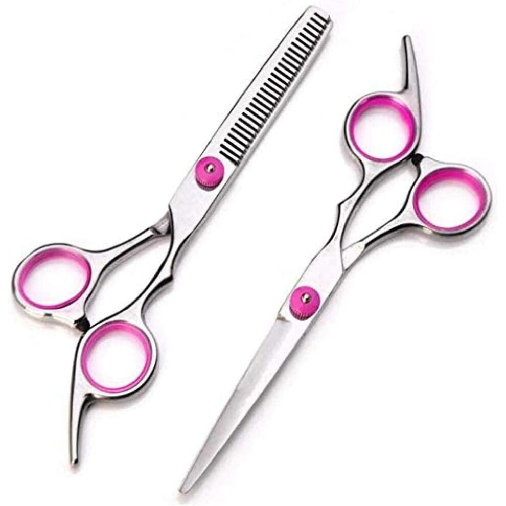 Hairdressing Scissors 6 Inch Pink Hair Cutting Scissors Thinning Scissors Shears Hair Cutting Scissors