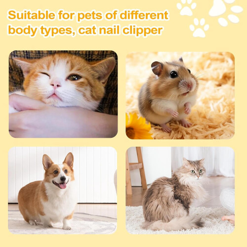Cat claw scissors, pet grooming scissors with doublehole design for small animals 2