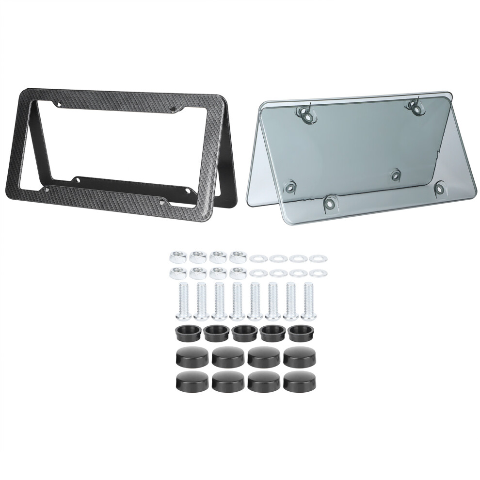 Acrylic License Plate Protector, Glossy Finish Plastic Frame For Standard Usa License Plate Compatibility, Innovative Design Resists Rust And Fading, 9554910951040