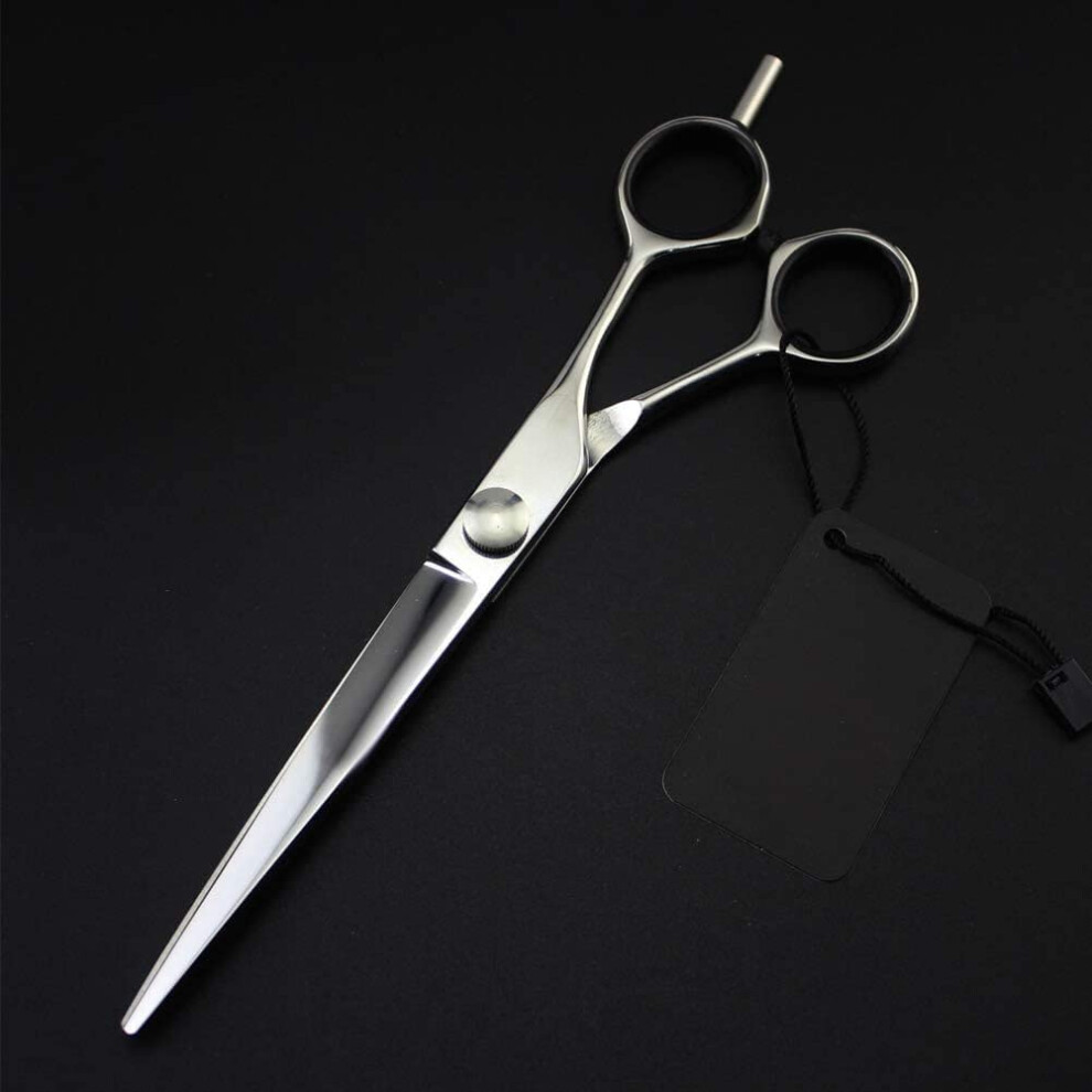 Black Hairdressing Scissors, For Salon And Home Use, Moustache Haircut, Comes With Beautiful Scissor Bag, 7 Inch