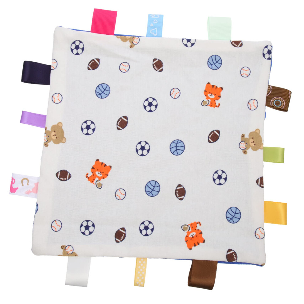 Colorful Cuddle Cloth for Newborns with Soft Cotton Label for Soothing and Sensory Stimulation in Infants and Fine Motor Skill Development