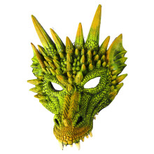 Leichte 3D-Drachenmaske aus PU-Schaumstoff, Cosplay-Kostümzubehör, Halloween-Partymaske, Maskenball-Dekoration für Erwachsene und Kinder