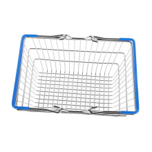 Mini woven toy basket for small storage basket dark blue, ideal for roleplaying and creative playtime, simple shopping basket for