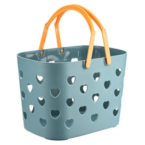 Shower Caddy Basket Organizer Portable Storage Baskets For Bathroom Kitchen Dorm, Durable Plastic Caddy With Folding Handle Stackable Lightweight Desi 2