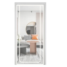 Cat Door Adjustable Pet Gate Portable Zipped Protection 90 x 220 cm