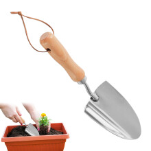 Small Garden Shovel Stainless Steel Hand Trowel With Ergonomic Stainless Steel Handle For Gardening Outdoor Work